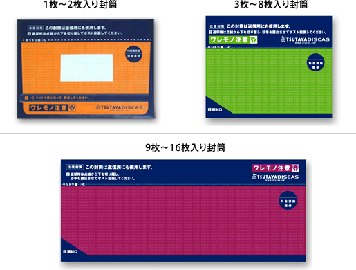 解説:発送用封筒 解説:発送用封筒
